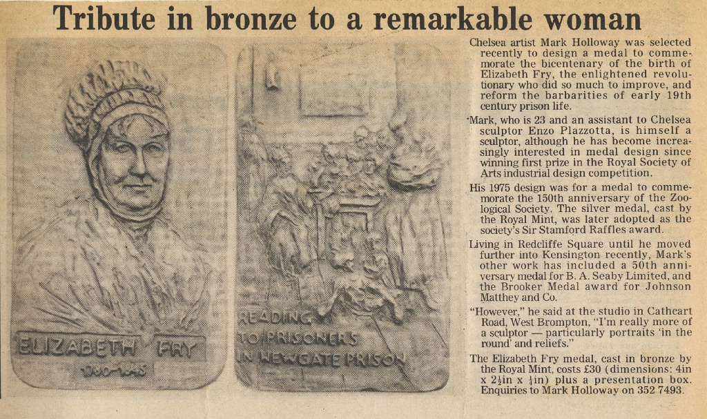 19800321 MARK HOLLOWAY ELIZABETH FRY MEDALLION CN.jpg